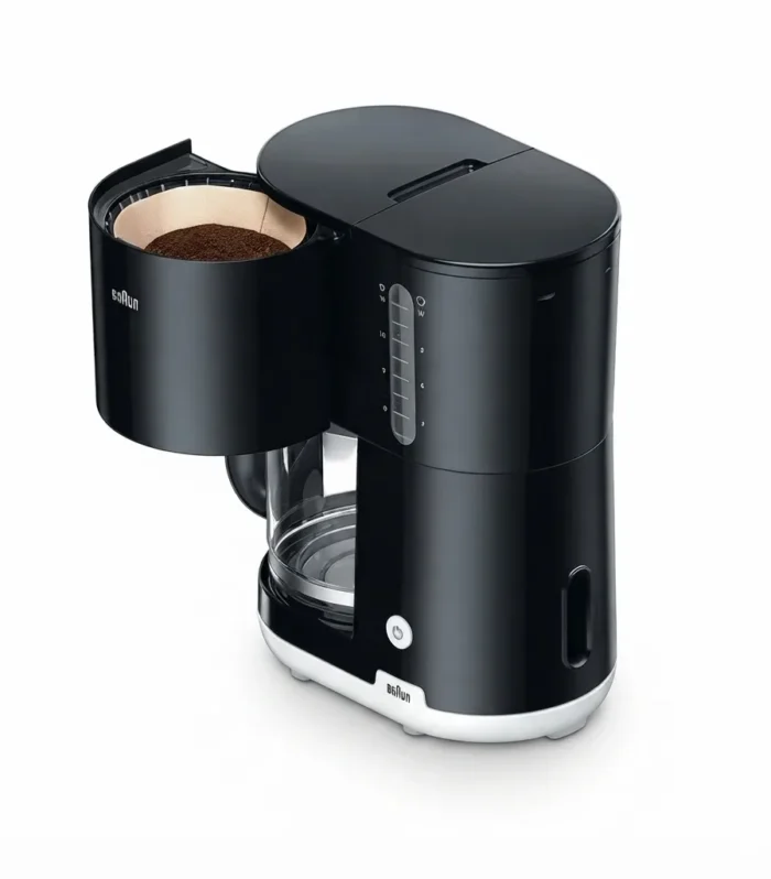 Braun KF1100BK Filter Coffee Maker 1000W | 10 Cup OptiBrew